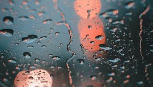 Preview wallpaper drops, drips, surface, wet, bokeh, reflection