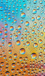 Preview wallpaper drops, form, water, multicolored