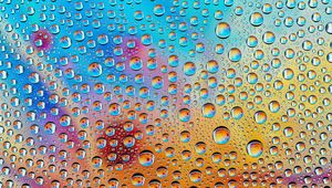 Preview wallpaper drops, form, water, multicolored