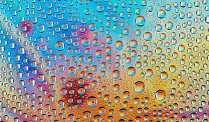 Preview wallpaper drops, form, water, multicolored