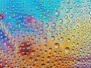 Preview wallpaper drops, form, water, multicolored