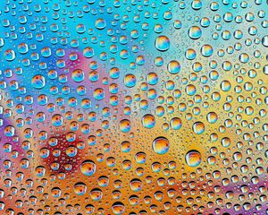 Preview wallpaper drops, form, water, multicolored
