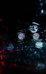 Preview wallpaper drops, glare, bokeh, moisture, rain, surface