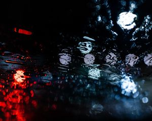 Preview wallpaper drops, glare, bokeh, moisture, rain, surface