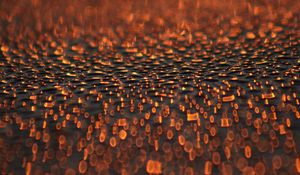 Preview wallpaper drops, glare, bokeh, macro, orange