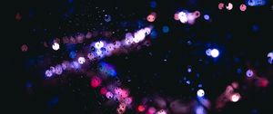 Preview wallpaper drops, glare, bokeh, rain, glass, wet