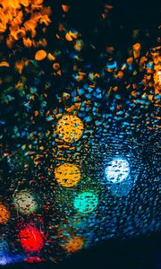 Preview wallpaper drops, glare, colorful