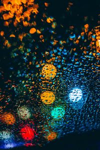 Preview wallpaper drops, glare, colorful