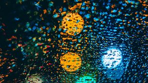 Preview wallpaper drops, glare, colorful