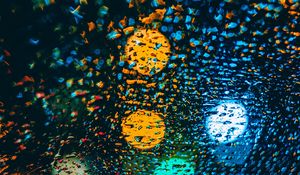 Preview wallpaper drops, glare, colorful