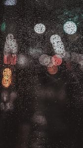 Preview wallpaper drops, glare, glass, rain