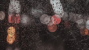 Preview wallpaper drops, glare, glass, rain