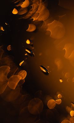 240x400 Wallpaper drops, glare, light, macro, blur