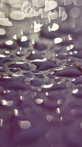 Preview wallpaper drops, glare, textures, purple, macro