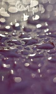 Preview wallpaper drops, glare, textures, purple, macro