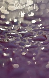 Preview wallpaper drops, glare, textures, purple, macro