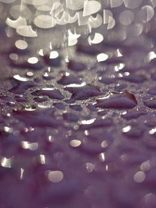 Preview wallpaper drops, glare, textures, purple, macro