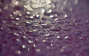 Preview wallpaper drops, glare, textures, purple, macro