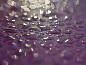 Preview wallpaper drops, glare, textures, purple, macro
