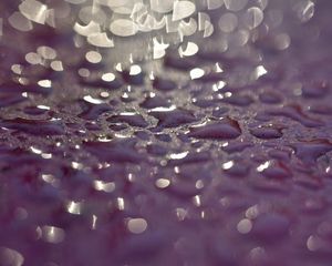 Preview wallpaper drops, glare, textures, purple, macro