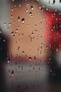 Preview wallpaper drops, glass, blurred, rain