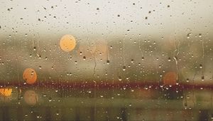 Preview wallpaper drops, glass, bokeh, glare, moisture