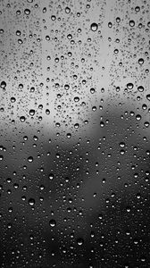 Preview wallpaper drops, glass, bw