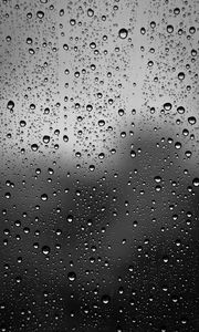 Preview wallpaper drops, glass, bw