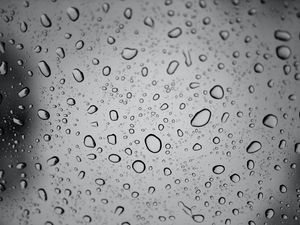 Preview wallpaper drops, glass, bw, wet