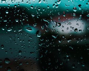 Preview wallpaper drops, glass, close-up, surface, dark