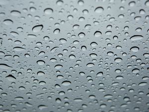 Preview wallpaper drops, glass, close-up, surface, moisture