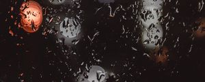 Preview wallpaper drops, glass, glare, light, close-up