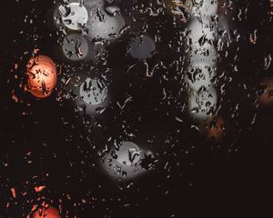 Preview wallpaper drops, glass, glare, light, close-up