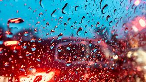 Preview wallpaper drops, glass, light, glare, blur, surface