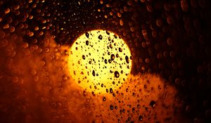 Preview wallpaper drops, glass, light, macro