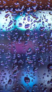 Preview wallpaper drops, glass, macro, rain, moisture, surface, volume