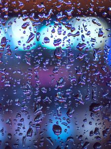 Preview wallpaper drops, glass, macro, rain, moisture, surface, volume