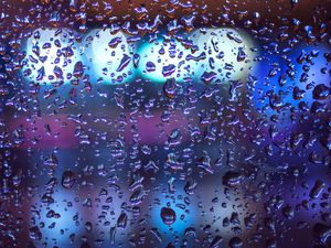 Preview wallpaper drops, glass, macro, rain, moisture, surface, volume