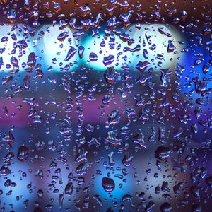 Preview wallpaper drops, glass, macro, rain, moisture, surface, volume