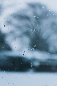 Preview wallpaper drops, glass, macro, wet, surface