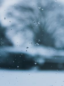 Preview wallpaper drops, glass, macro, wet, surface