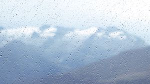 Preview wallpaper drops, glass, macro, rain, wet, blur