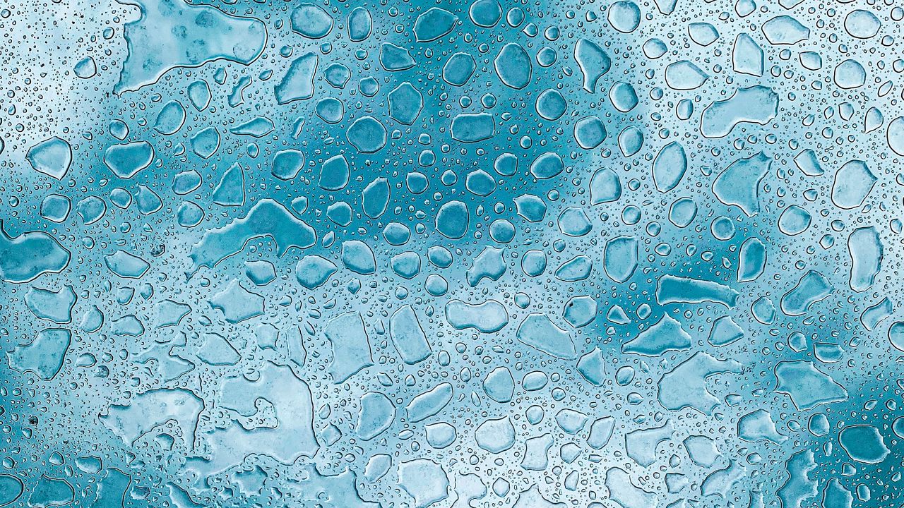 Wallpaper drops, glass, macro, water