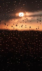 Preview wallpaper drops, glass, macro, surface, wet