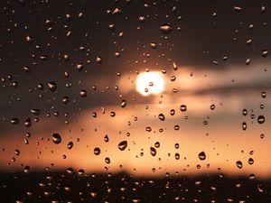 Preview wallpaper drops, glass, macro, surface, wet