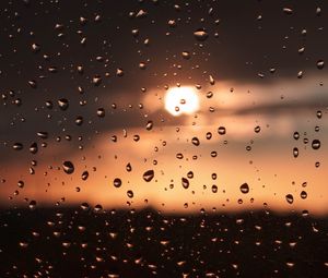 Preview wallpaper drops, glass, macro, surface, wet