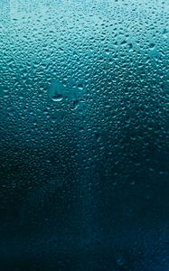 Preview wallpaper drops, glass, macro, wet, blue