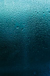 Preview wallpaper drops, glass, macro, wet, blue