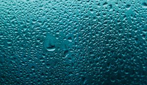 Preview wallpaper drops, glass, macro, wet, blue