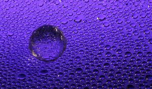 Preview wallpaper drops, glass, macro, wet, purple